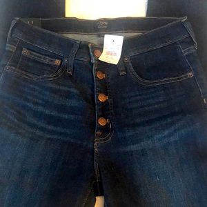 Women’s J Crew High waist button fly skinny jeans